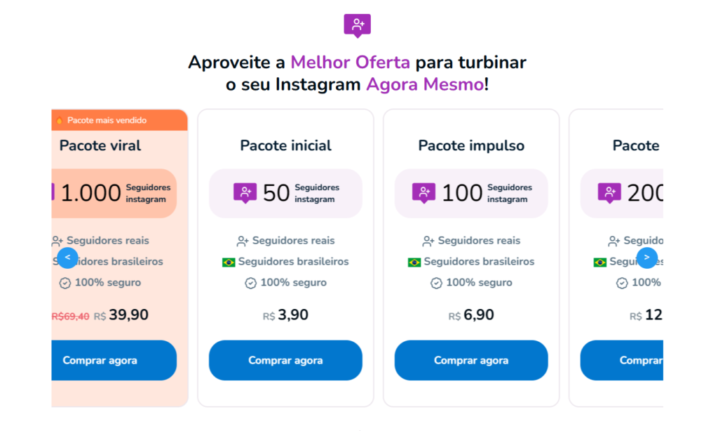 planos de seguidores