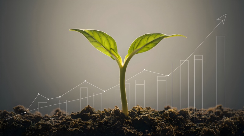 O Algoritmo Mudou! Aprenda de uma vez por todas a única estratégia para crescer no Instagram 2025 2 A imagem de um broto em crescimento com um gráfico de desempenho ascendente, remete ao desenvolvimento e ao sucesso. No contexto da palavra-chave, ela pode enfatizar que o crescimento no Instagram é um processo contínuo e complexo, que raramente se resume a única estratégia para crescer no Instagram, mas sim a uma combinação de esforços e adaptações.