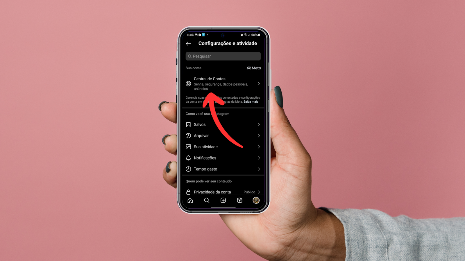 As Novas Atualizações de Segurança do Instagram: O Que Mudou? 2 Ativando a autenticação em duas etapas para melhorar a segurança do Instagram, passo 2