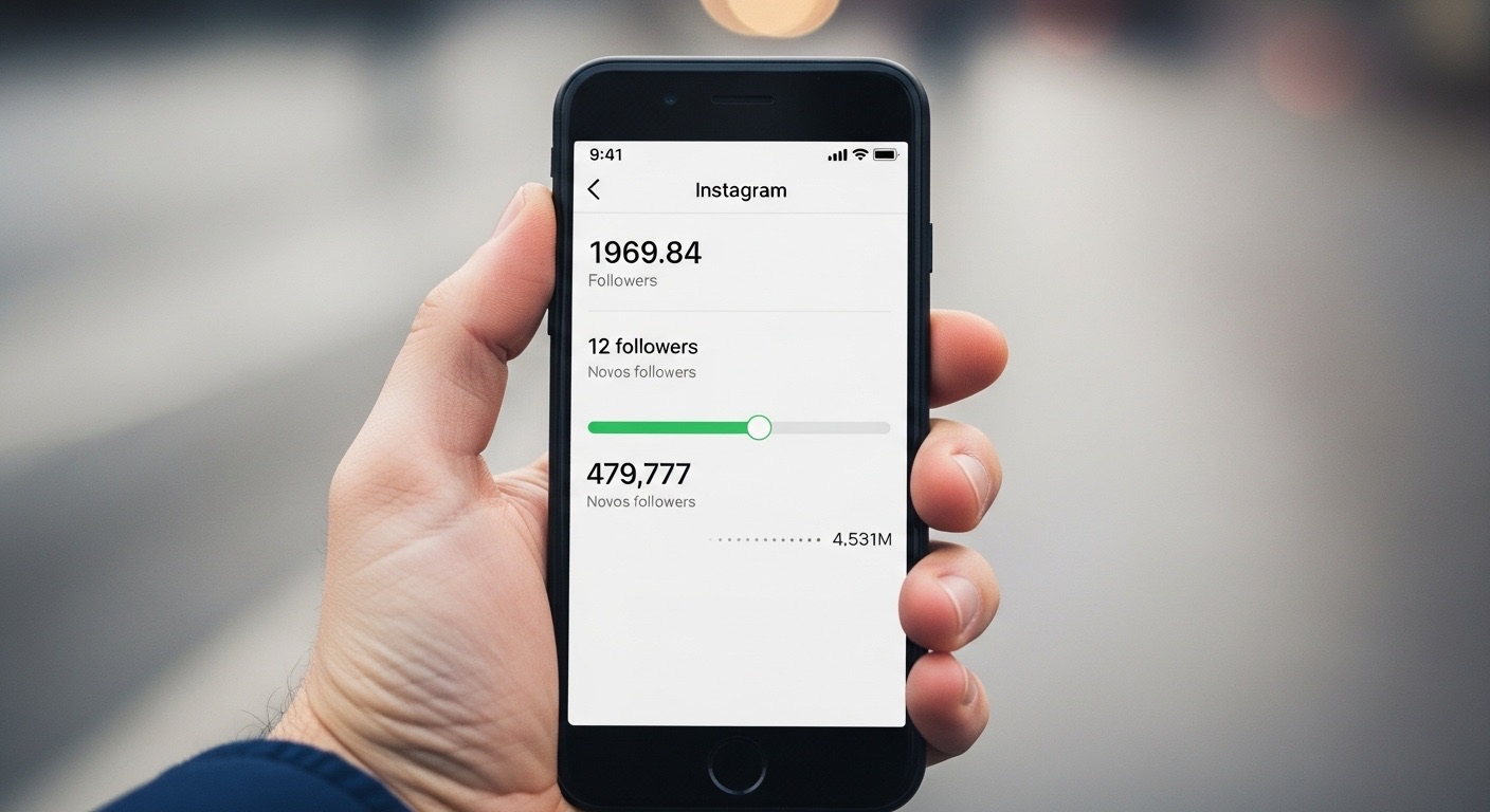 O que acontece depois de Comprar Seguidores? Estratégias para Engajamento Real 2 iphone mostrando a quantidade de seguidores, depois de comprar seguidores