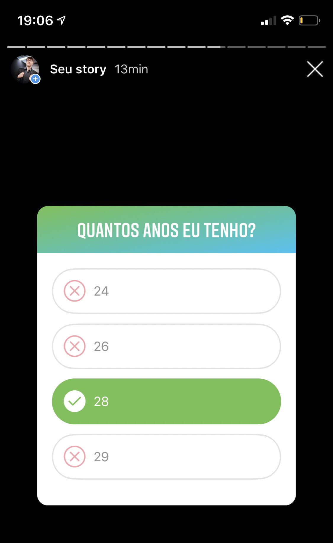 A Influência de Stories para Ganhar Seguidores no Instagram: Veja como Bombar nas Redes Sociais 3 um quiz interativo nos Stories do Instagram, com perguntas para engajar os seguidores. Usar quizzes como esse é uma ótima maneira de ganhar seguidores no Instagram, incentivando a interação e aumentando o alcance do conteúdo.